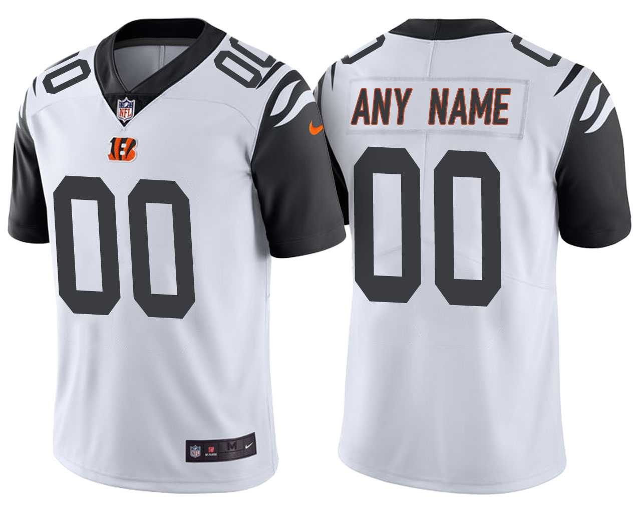 Customized Men & Women & Youth Nike Bengals White Rush Player Limited Jersey,We sell and wholesale Customized Men & Women & Youth Nike Bengals White Rush Player Limited Jersey on line form chian!